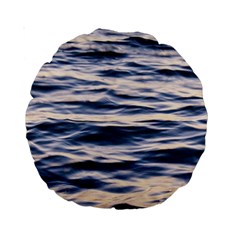 Ocean At Dusk Standard 15  Premium Round Cushions by TheLazyPineapple