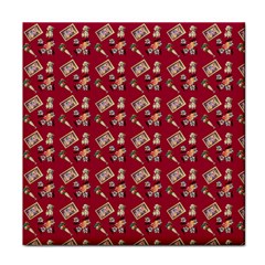 Robin Art Red Pattern Face Towel by snowwhitegirl