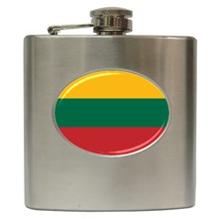 Lithuania Flag Hip Flask (6 Oz) by FlagGallery