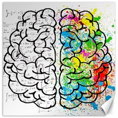 Brain Mind Psychology Idea Drawing Canvas 16  X 16  by Wegoenart