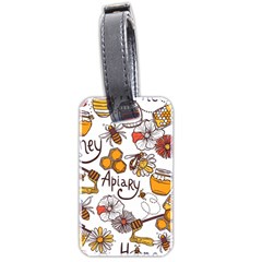 Honey Seamless Pattern Luggage Tag (two Sides) by Vaneshart