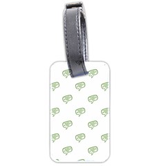 Happy St Patricks Day Symbol Motif Pattern Luggage Tag (two Sides) by dflcprintsclothing