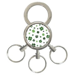 St Patricks Day Pattern 3-ring Key Chain by Valentinaart