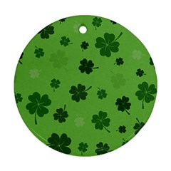 St Patricks Day Round Ornament (two Sides) by Valentinaart