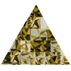 Array Random Gold Wooden Puzzle Triangle by Sparkle