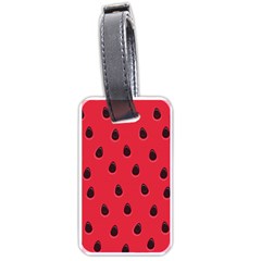 Seamless Watermelon Surface Texture Luggage Tag (one Side) by Vaneshart
