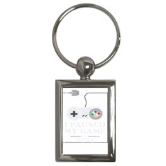 Ipaused2 Key Chain (rectangle) by ChezDeesTees