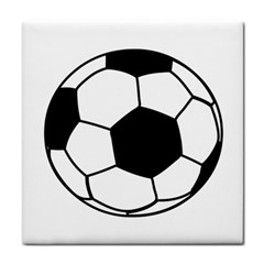 Soccer Lovers Gift Tile Coaster by ChezDeesTees