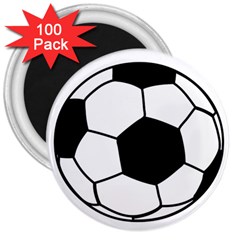 Soccer Lovers Gift 3  Magnets (100 Pack) by ChezDeesTees