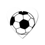 Soccer Lovers Gift Heart Magnet Front