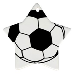 Soccer Lovers Gift Ornament (star) by ChezDeesTees