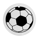 Soccer Lovers Gift Round Ornament (Two Sides) Front