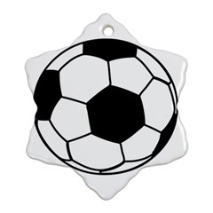 Soccer Lovers Gift Snowflake Ornament (two Sides) by ChezDeesTees