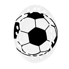 Soccer Lovers Gift Oval Filigree Ornament (two Sides) by ChezDeesTees