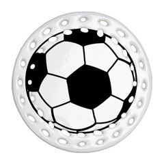 Soccer Lovers Gift Ornament (round Filigree) by ChezDeesTees