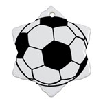 Soccer Lovers Gift Snowflake Ornament (Two Sides) Front