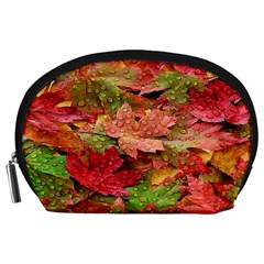 Spring Leafs Accessory Pouch (large) by Sparkle