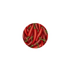 Seamless Chili Pepper Pattern 1  Mini Buttons by BangZart