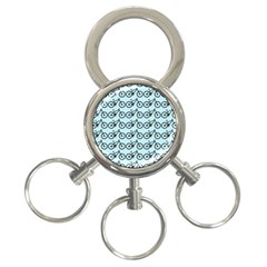 Mountain Bike - Mtb - Hardtail And Dirt Jump 3-ring Key Chain by DinzDas