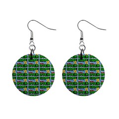 Game Over Karate And Gaming - Pixel Martial Arts Mini Button Earrings by DinzDas