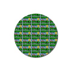 Game Over Karate And Gaming - Pixel Martial Arts Magnet 3  (round) by DinzDas
