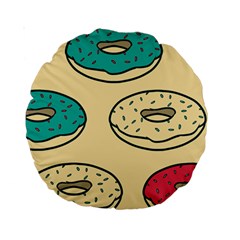 Donuts Standard 15  Premium Round Cushions by Sobalvarro