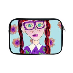 Purple Glasses Girl Wall Apple Ipad Mini Zipper Cases by snowwhitegirl