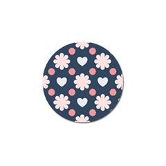 Flowers And Hearts  Golf Ball Marker (10 Pack) by MooMoosMumma