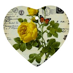 Yellow Roses Ornament (heart) by ibelieveimages