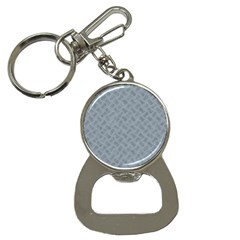 Grey Diamond Plate Metal Texture Bottle Opener Key Chain by SpinnyChairDesigns