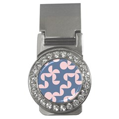 Pink And Blue Shapes Money Clips (cz)  by MooMoosMumma