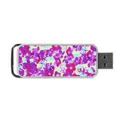 Spring Flowers Garden Portable Usb Flash (two Sides) by DinkovaArt