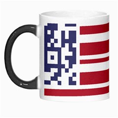 Qr-code & Barcode American Flag Morph Mugs by abbeyz71