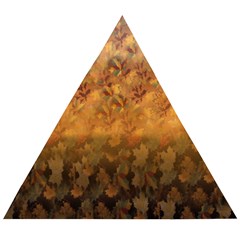 Fall Leaves Gradient Small Wooden Puzzle Triangle by Abe731