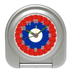National Cockade Of Usa  Travel Alarm Clock by abbeyz71