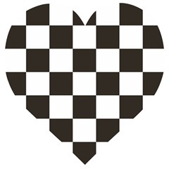 Chequered Flag Wooden Puzzle Heart by abbeyz71