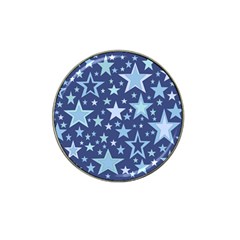 Stars Blue Hat Clip Ball Marker by MooMoosMumma