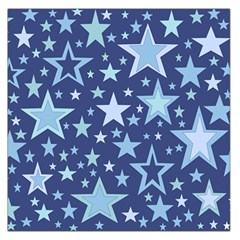 Stars Blue Large Satin Scarf (square) by MooMoosMumma