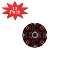 Tribal Aztec Mandala Art 1  Mini Buttons (10 Pack)  by tmsartbazaar