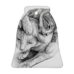Cat Drawing Art Bell Ornament (Two Sides) Back