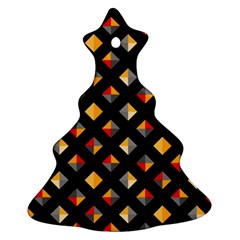 Geometric Diamond Tile Christmas Tree Ornament (two Sides) by tmsartbazaar