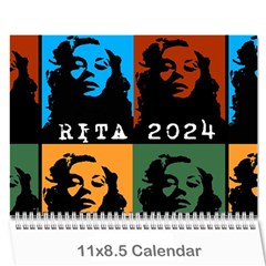 Calendario Rita Wall Calendar 11 X 8 5 (12-months) by DryInk