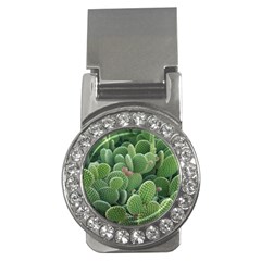 Green Cactus Money Clips (cz)  by Sparkle