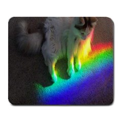 Rainbowcat Large Mousepads by Sparkle