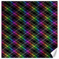 Rainbow Sparks Canvas 12  X 12  by Sparkle