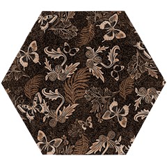 Nature Pattern Inverse Wooden Puzzle Hexagon by Abe731