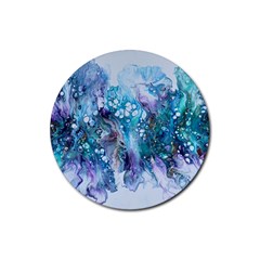 Sea Anemone Rubber Round Coaster (4 Pack)  by CKArtCreations