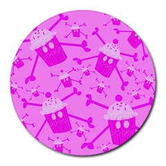 Cupycakespink Round Mousepads by DayDreamersBoutique