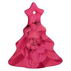 Beauty Pink Rose Detail Photo Christmas Tree Ornament (two Sides) by dflcprintsclothing