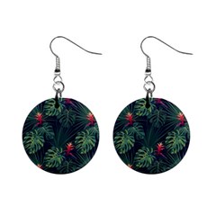 Tropical Flowers Mini Button Earrings by goljakoff